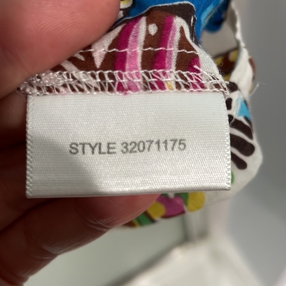 Tory Burch Women’s White Cotton Butterfly V-neck Long Sleeve Blouse - Picture 6 of 16